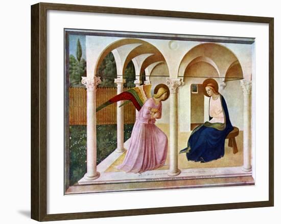 The Annunciation, C1438-1445, (C1900-192)-Fra Angelico-Framed Giclee Print