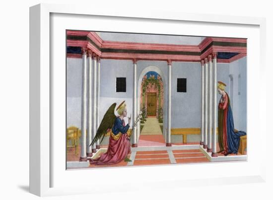 The Annunciation, C1445-Domenico Veneziano-Framed Giclee Print