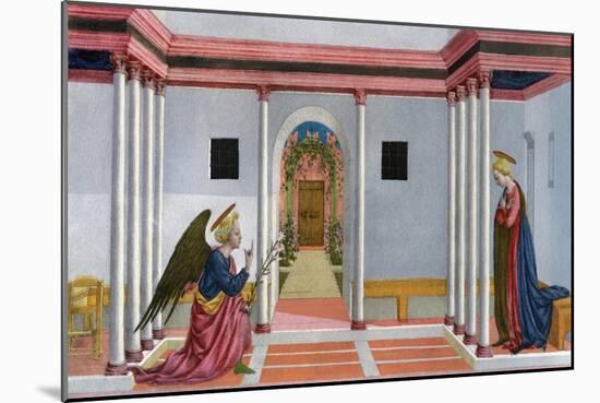 The Annunciation, C1445-Domenico Veneziano-Mounted Giclee Print