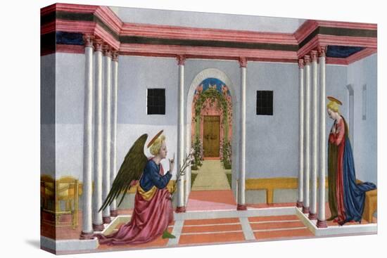 The Annunciation, C1445-Domenico Veneziano-Stretched Canvas