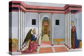 The Annunciation, C1445-Domenico Veneziano-Stretched Canvas