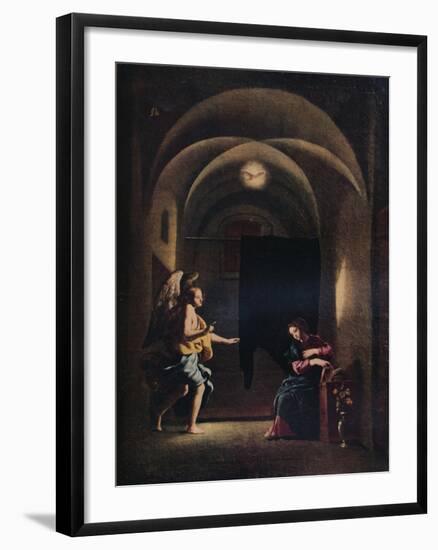 'The Annunciation', c1625-1630 (1931)-Giovanni Battista Caracciolo-Framed Giclee Print