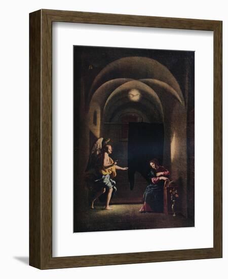 'The Annunciation', c1625-1630 (1931)-Giovanni Battista Caracciolo-Framed Giclee Print