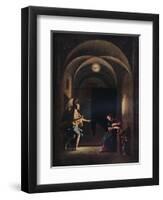 'The Annunciation', c1625-1630 (1931)-Giovanni Battista Caracciolo-Framed Giclee Print