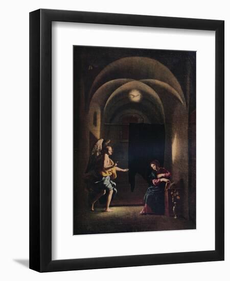 'The Annunciation', c1625-1630 (1931)-Giovanni Battista Caracciolo-Framed Giclee Print