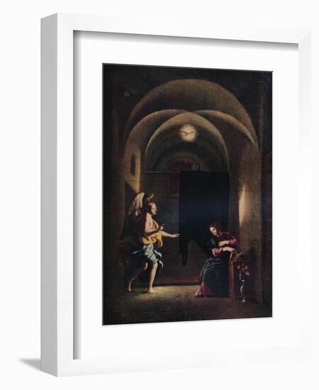 'The Annunciation', c1625-1630 (1931)-Giovanni Battista Caracciolo-Framed Giclee Print