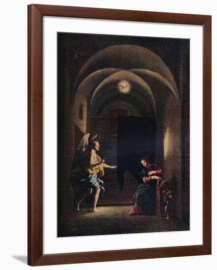 'The Annunciation', c1625-1630 (1931)-Giovanni Battista Caracciolo-Framed Giclee Print