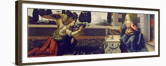 The Annunciation, Ca 1471-1472-Leonardo da Vinci-Framed Giclee Print