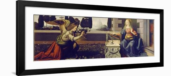 The Annunciation, Ca 1471-1472-Leonardo da Vinci-Framed Giclee Print