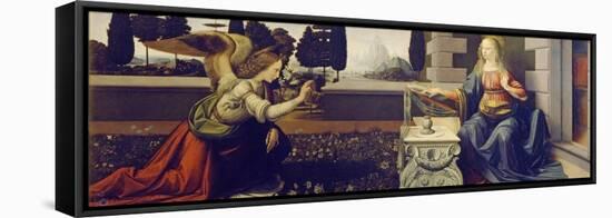 The Annunciation, Ca 1471-1472-Leonardo da Vinci-Framed Stretched Canvas