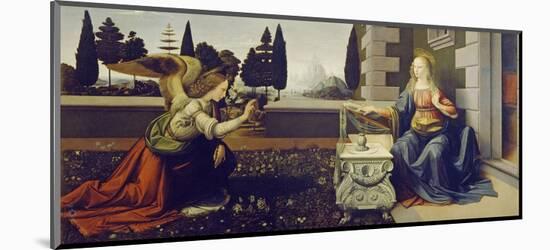 The Annunciation, ca. 1472-Leonardo Da Vinci-Mounted Art Print