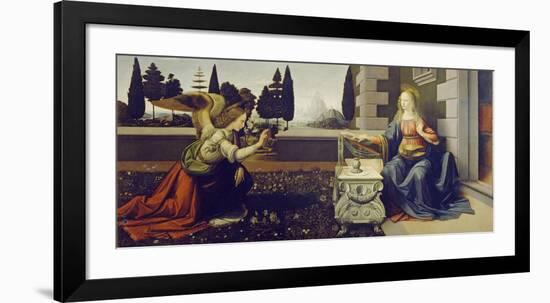 The Annunciation, ca. 1472-Leonardo Da Vinci-Framed Art Print