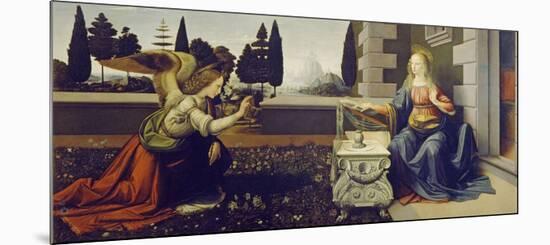 The Annunciation, ca. 1472-Leonardo Da Vinci-Mounted Giclee Print