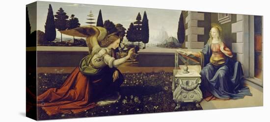 The Annunciation, ca. 1472-Leonardo Da Vinci-Stretched Canvas