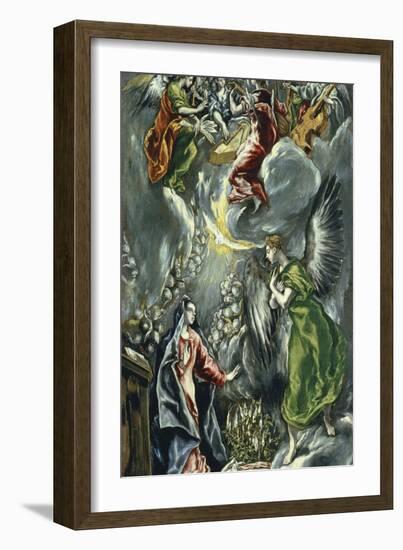 The Annunciation, Ca 1596-1600-El Greco-Framed Giclee Print