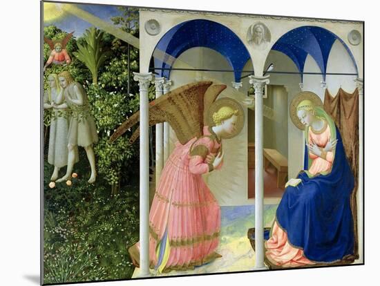 The Annunciation, circa 1430-32-Fra Angelico-Mounted Giclee Print