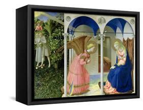 The Annunciation, circa 1430-32-Fra Angelico-Framed Stretched Canvas