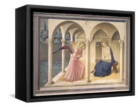 The Annunciation, circa 1438-45-Fra Angelico-Framed Stretched Canvas