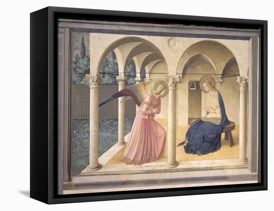 The Annunciation, circa 1438-45-Fra Angelico-Framed Stretched Canvas