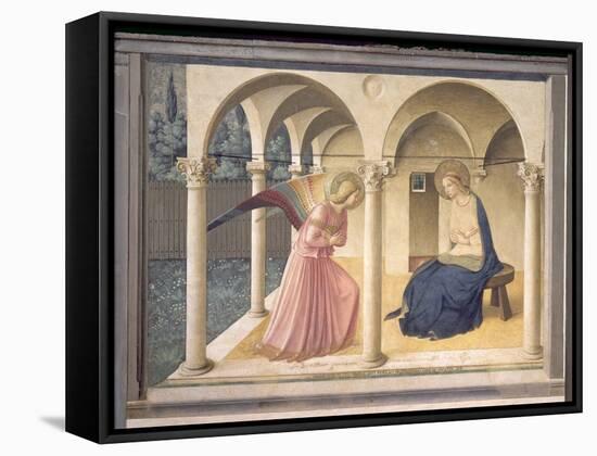 The Annunciation, circa 1438-45-Fra Angelico-Framed Stretched Canvas