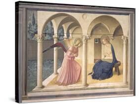 The Annunciation, circa 1438-45-Fra Angelico-Stretched Canvas