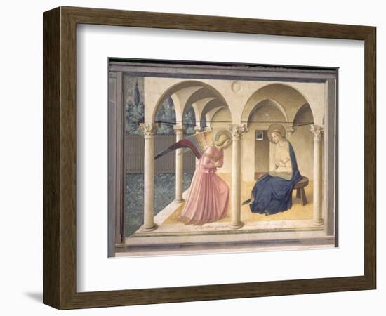 The Annunciation, circa 1438-45-Fra Angelico-Framed Premium Giclee Print
