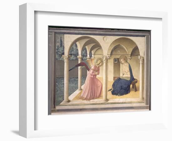 The Annunciation, circa 1438-45-Fra Angelico-Framed Premium Giclee Print