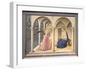 The Annunciation, circa 1438-45-Fra Angelico-Framed Giclee Print