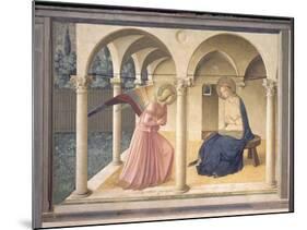 The Annunciation, circa 1438-45-Fra Angelico-Mounted Giclee Print