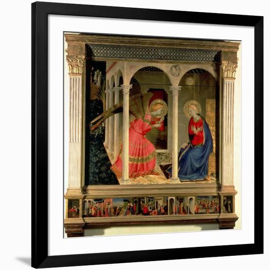 The Annunciation, circa 1438-Fra Angelico-Framed Giclee Print