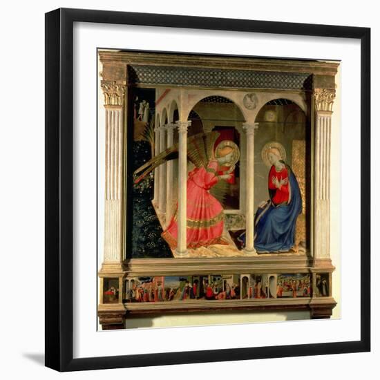 The Annunciation, circa 1438-Fra Angelico-Framed Giclee Print