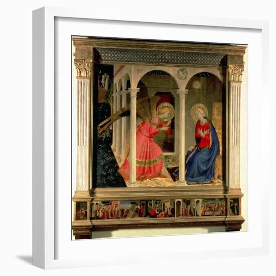 The Annunciation, circa 1438-Fra Angelico-Framed Giclee Print