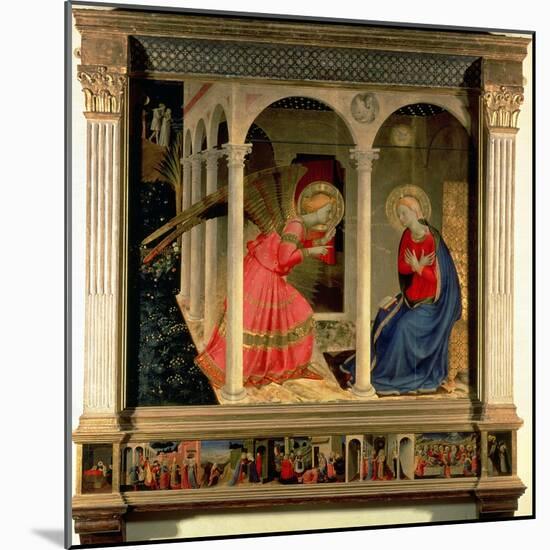 The Annunciation, circa 1438-Fra Angelico-Mounted Giclee Print