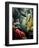 The Annunciation, circa 1575-El Greco-Framed Giclee Print