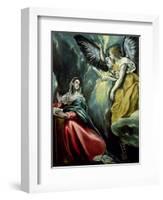 The Annunciation, circa 1575-El Greco-Framed Giclee Print