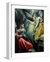 The Annunciation, circa 1575-El Greco-Framed Giclee Print