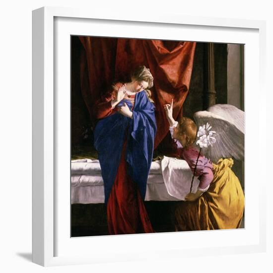 The Annunciation, circa 1623-Orazio Gentileschi-Framed Giclee Print