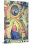 The Annunciation Depicted in an Historiated Initial "R"-Fra Angelico-Mounted Giclee Print