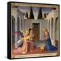 The Annunciation, Detail from Panel One of the Silver Treasury of Santissima Annunziata, c. 1450-53-Fra Angelico-Framed Stretched Canvas