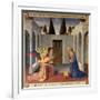 The Annunciation, Detail from Panel One of the Silver Treasury of Santissima Annunziata, c. 1450-53-Fra Angelico-Framed Giclee Print