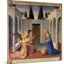 The Annunciation, Detail from Panel One of the Silver Treasury of Santissima Annunziata, c. 1450-53-Fra Angelico-Mounted Giclee Print