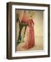 The Annunciation, Detail of the Angel Gabriel and St. Peter the Martyr, 1442-Fra Angelico-Framed Giclee Print