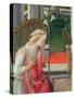 The Annunciation, Detail of the Angel Gabriel-Fra Filippo Lippi-Stretched Canvas