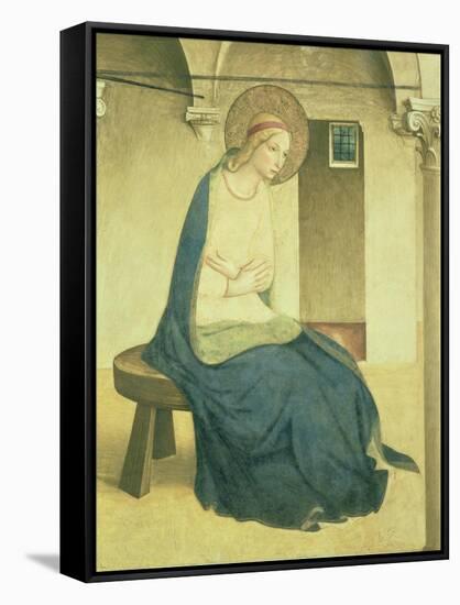 The Annunciation, Detail of the Virgin, circa 1438-45-Fra Angelico-Framed Stretched Canvas