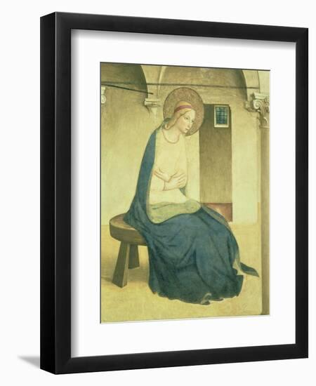 The Annunciation, Detail of the Virgin, circa 1438-45-Fra Angelico-Framed Premium Giclee Print