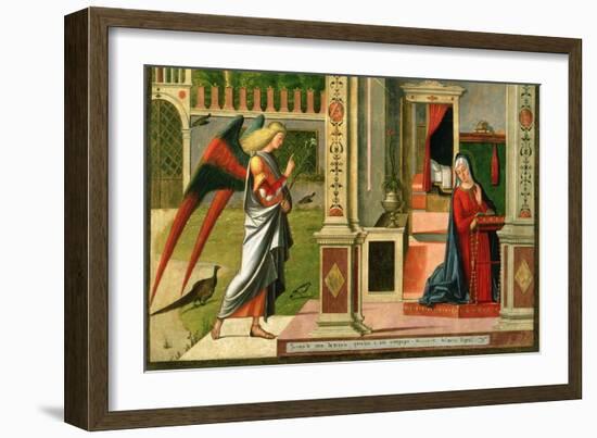 The Annunciation (Detail)-Vittore Carpaccio-Framed Giclee Print