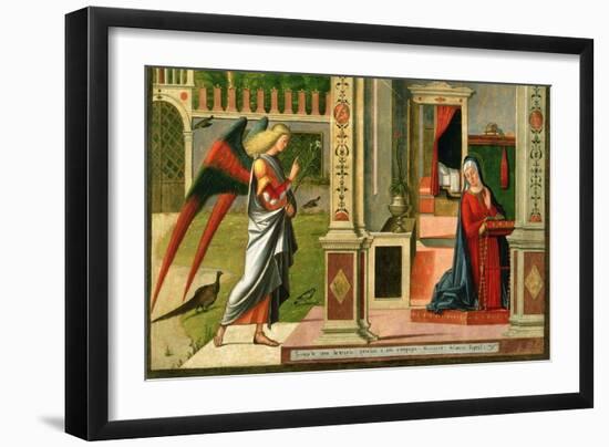 The Annunciation (Detail)-Vittore Carpaccio-Framed Giclee Print