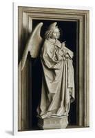 The Annunciation (Diptych, Left Pane), 1434-1435-Jan van Eyck-Framed Giclee Print