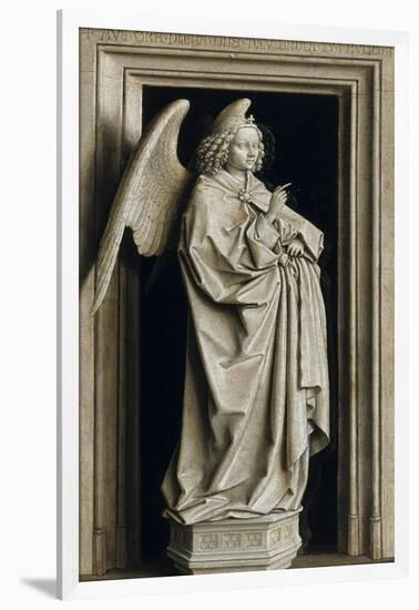 The Annunciation (Diptych, Left Pane), 1434-1435-Jan van Eyck-Framed Giclee Print