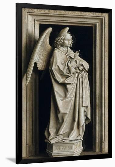 The Annunciation (Diptych, Left Pane), 1434-1435-Jan van Eyck-Framed Giclee Print